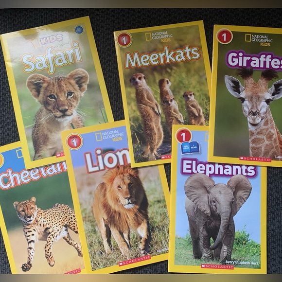 National Geographic Kids Safari Animals Book Set and mini plushies - Picture 4 of 12